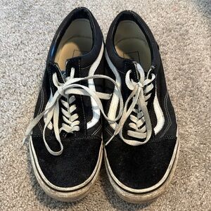 Vans Black and White Skate Shoes
